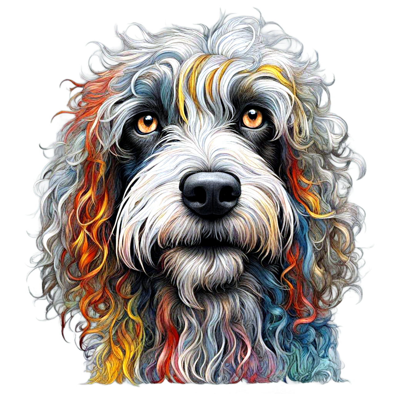 Studio Portrait — Painted Pet